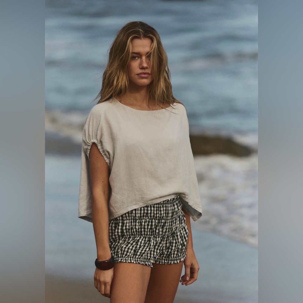 Free People ~ Free-est In-House Collection ~ Luna Linen Top ~ * NWT * - Picture 3 of 12